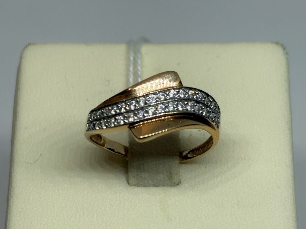 КОЛКМИ585 КОЛЬЦО С КАМНЯМИ (Au 585)