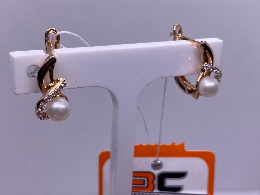 СКМИ585 СЕРЬГИ С КАМНЯМИ (Au 585)