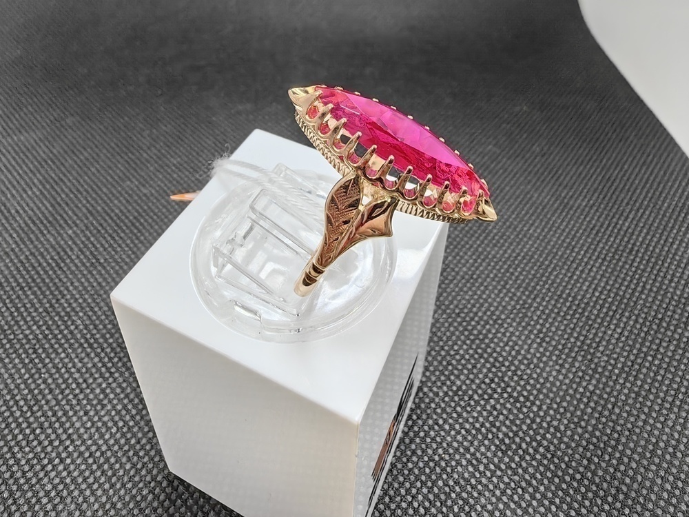 КОЛКМ583 КОЛЬЦО С КАМНЕМ (Au 583)