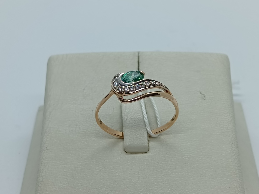 КОЛКМИ585 КОЛЬЦО С КАМНЯМИ (Au 585)