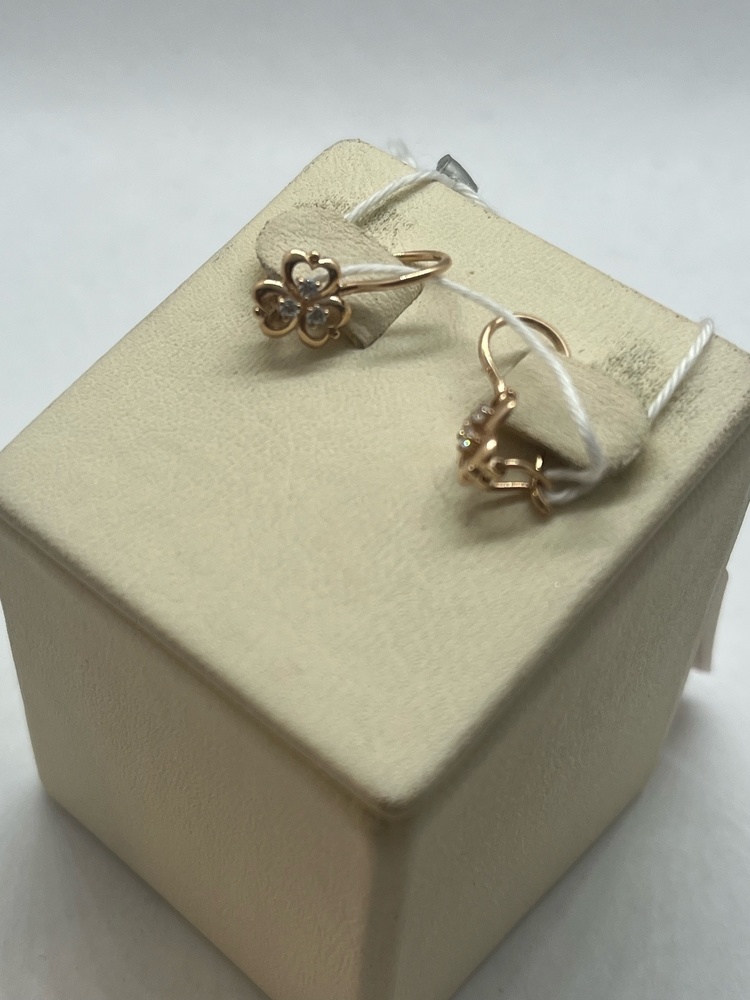 СКМИ585 СЕРЬГИ С КАМНЯМИ (Au 585)