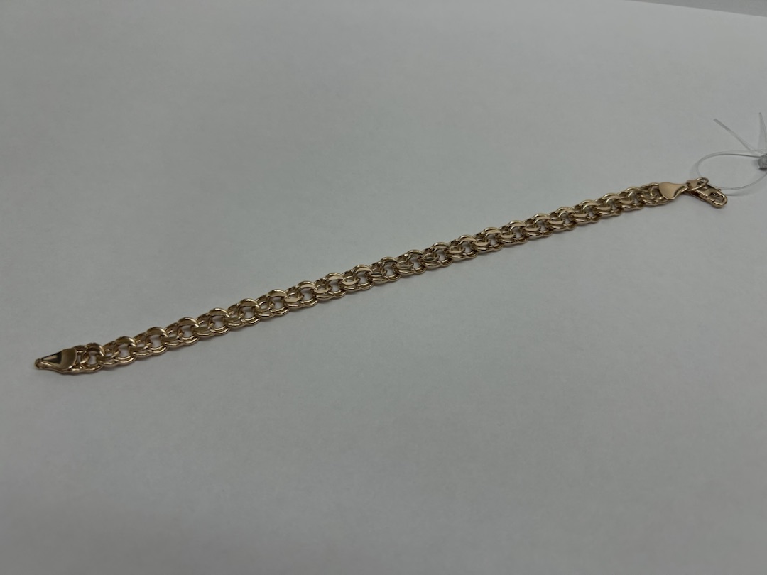 БРАСЛЕТ ПУСТОТЕЛЫЙ Бисмарк (Au 585)