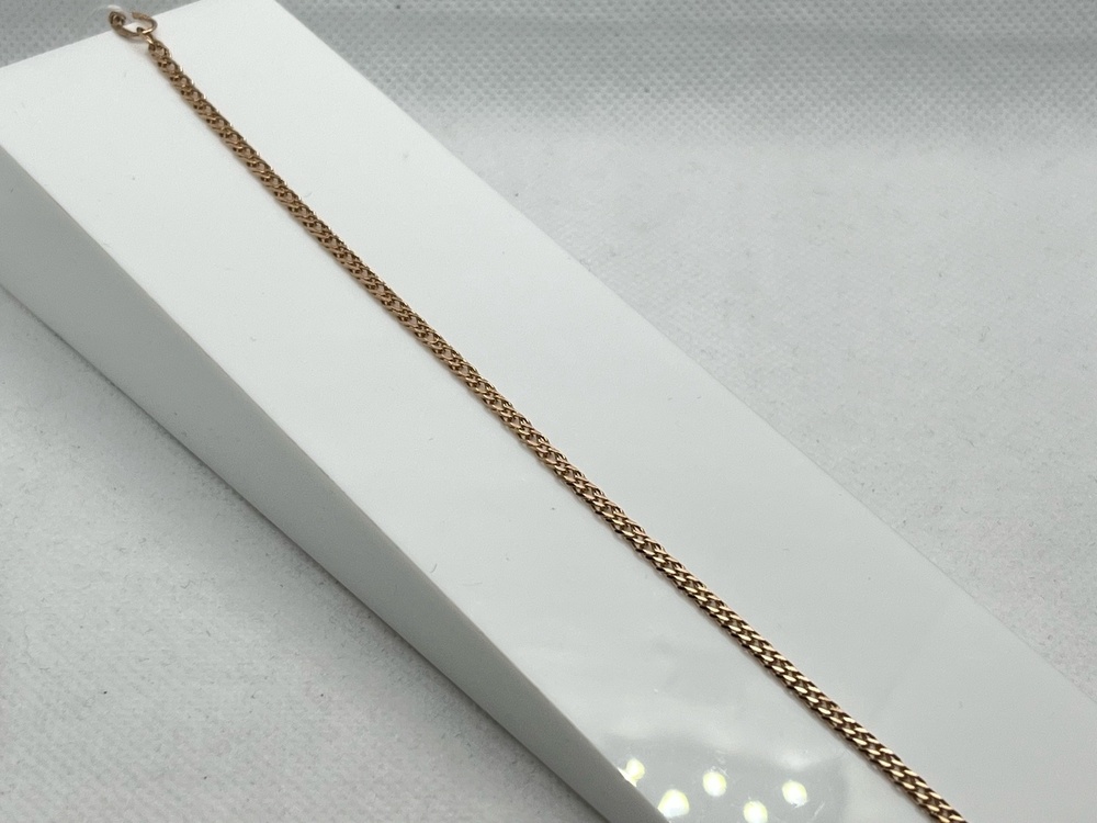 БРАСЛЕТ ПОЛНОВЕСНЫЙ Ромб двойной Au 585