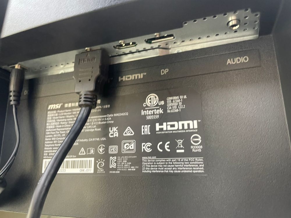 Монитор MSI Optix MAG342CQ