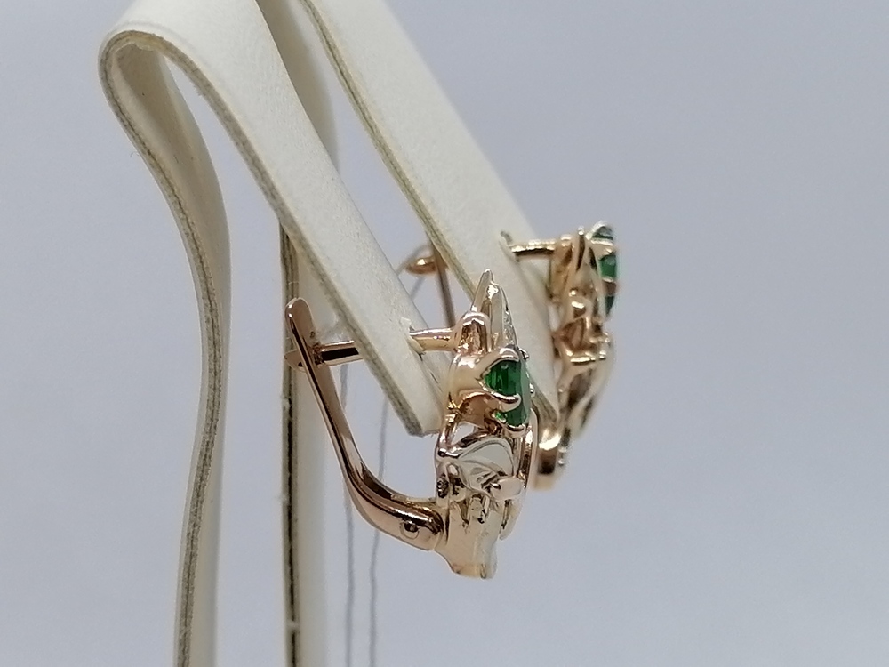 СЕРЬГИ С КАМНЯМИ (Au 585)