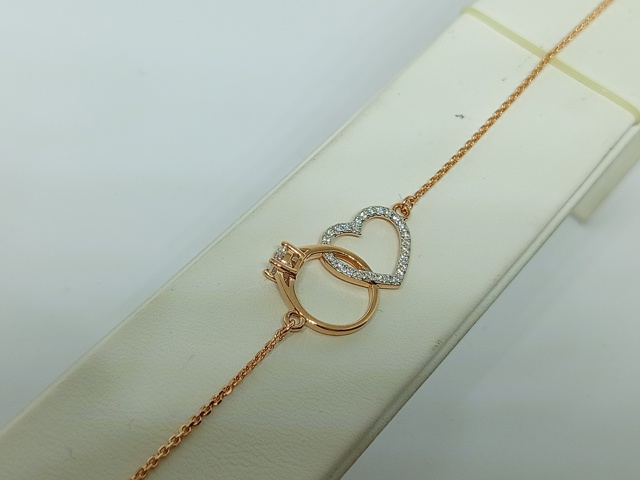 БРАСЛЕТ ФАНТАЗИЯ с камнями (Au 585)