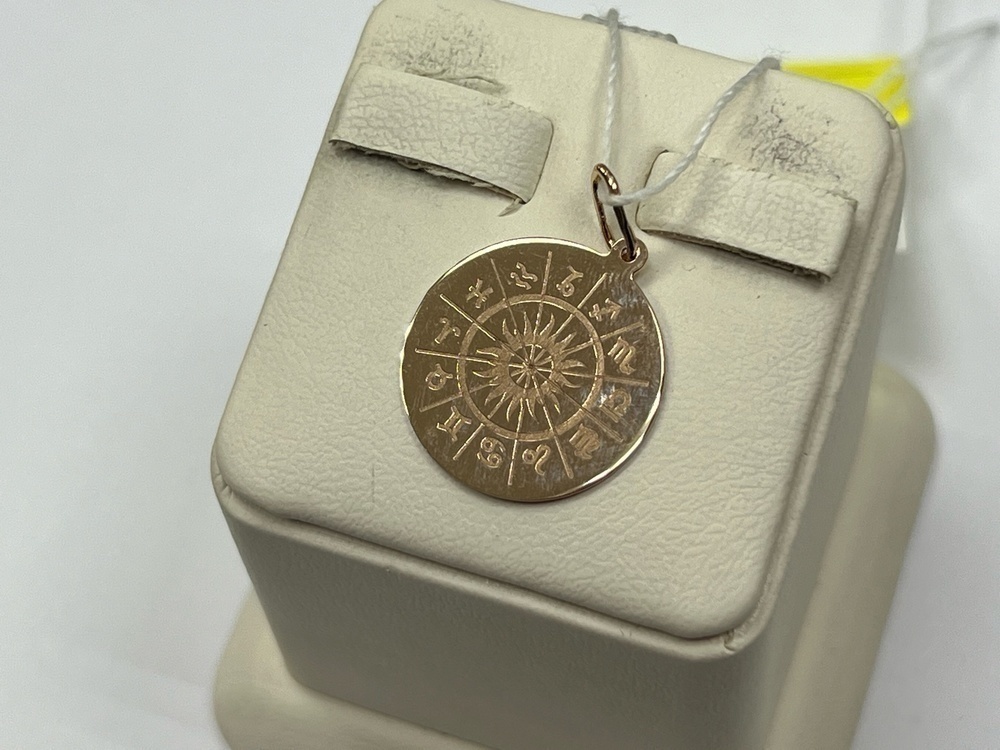 ПОДВЕСКА ЗНАК ЗОДИАКА ВОДОЛЕЙ (Au 585)