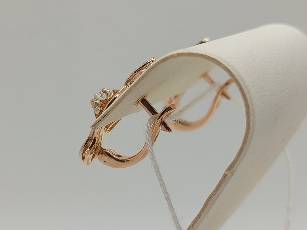 СКМИ585 СЕРЬГИ С КАМНЯМИ (Au 585)