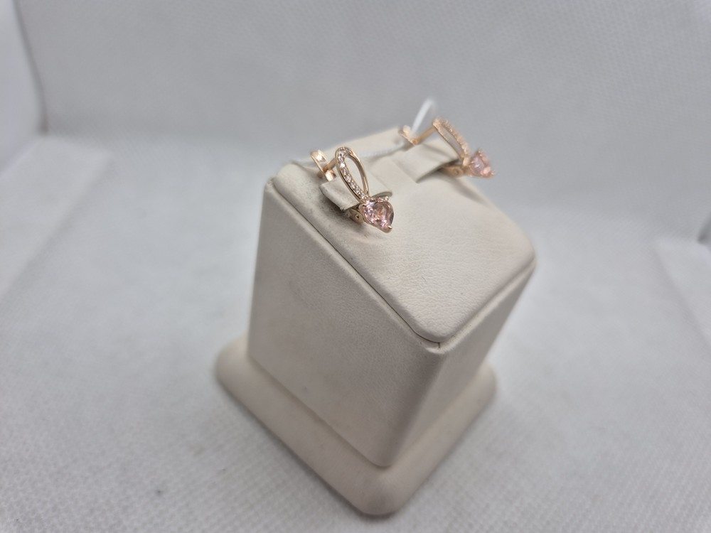 СКМИ585 СЕРЬГИ С КАМНЯМИ (Au 585)