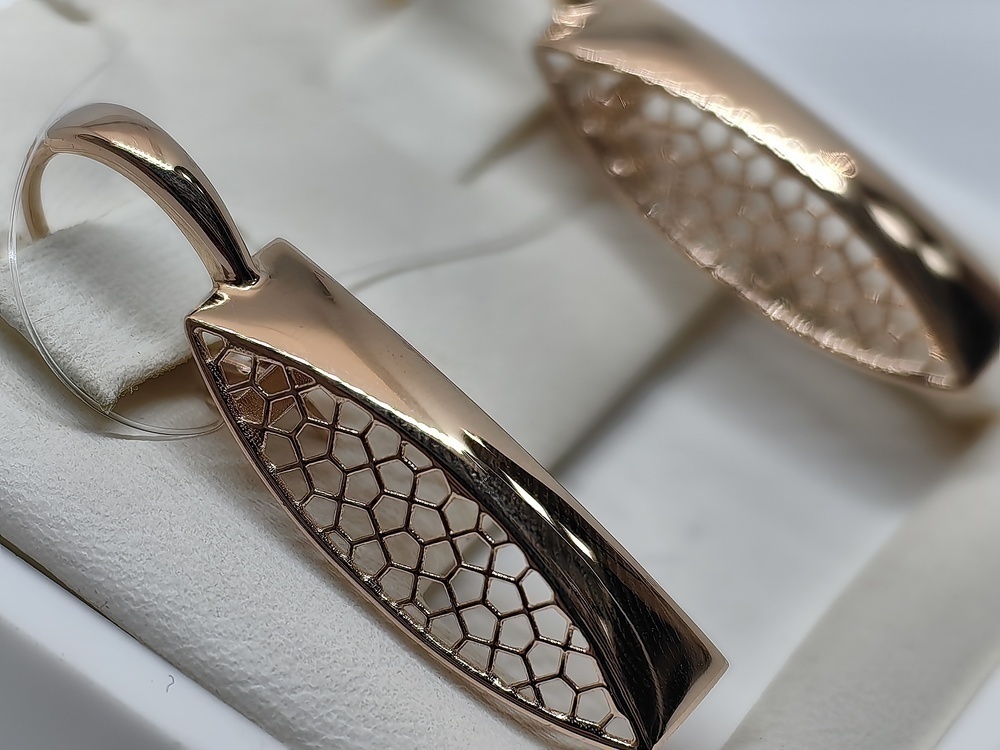 СЕРЬГИ ПЕТЕЛЬКА без камня (Au 585)