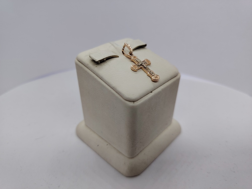 ПОДВЕСКА КРЕСТ БЕЗ КАМНЯ (Au 585)