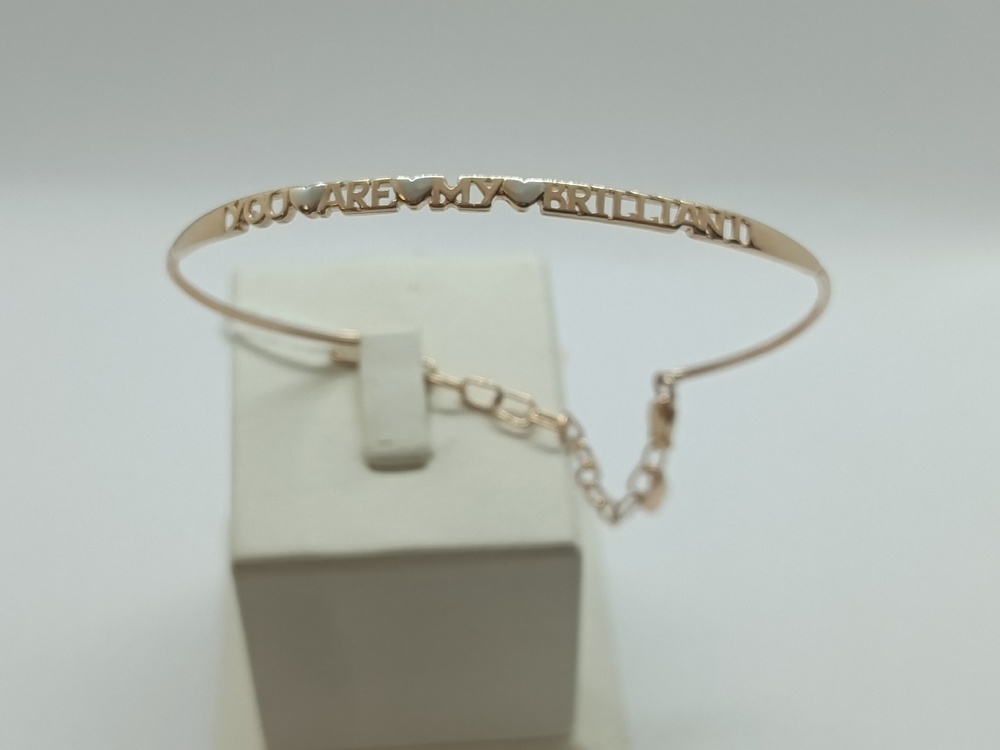 БЖГ585 БРАСЛЕТ ЖЕСТКИЙ ГЛАДКИЙ (Au 585)