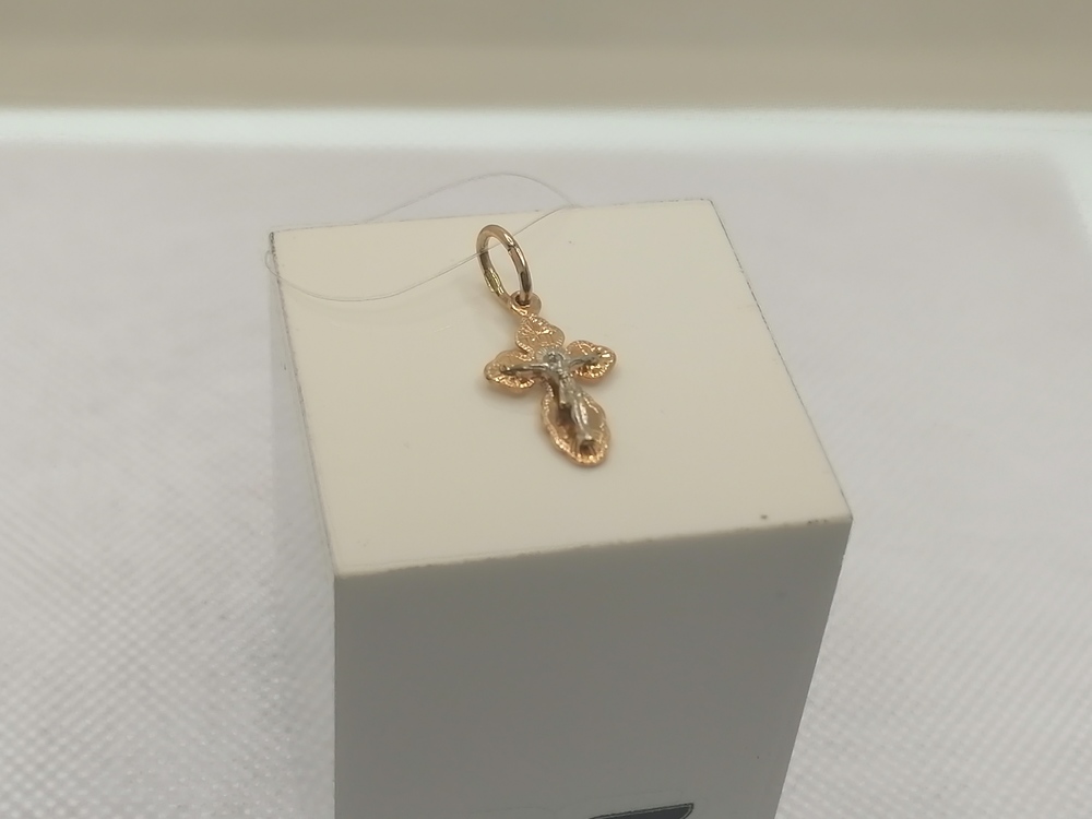 80117р ПОДВЕСКА КРЕСТ (Au 585)
