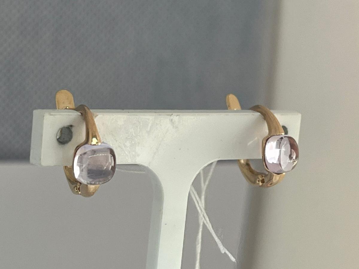 СЕРЬГИ С КАМНЕМ (Au 585)