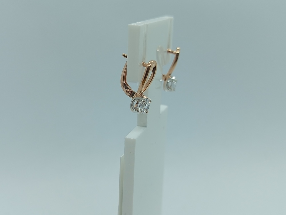 СЕРЬГИ С КАМНЕМ (Au 585)