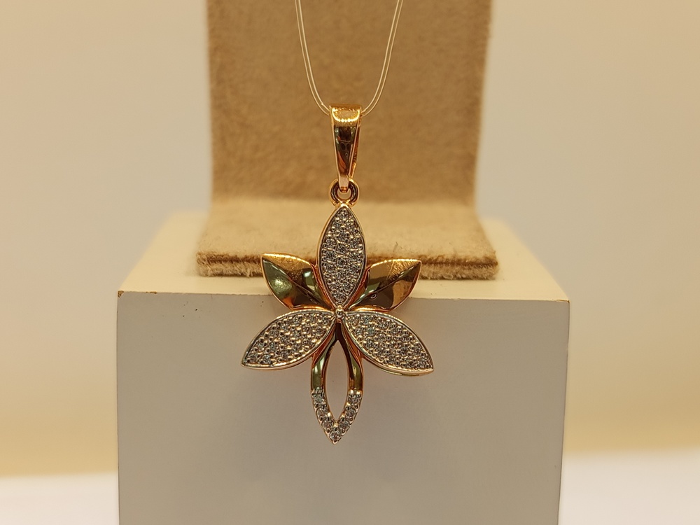 ПОДВЕСКА С КАМНЯМИ (Au 585)