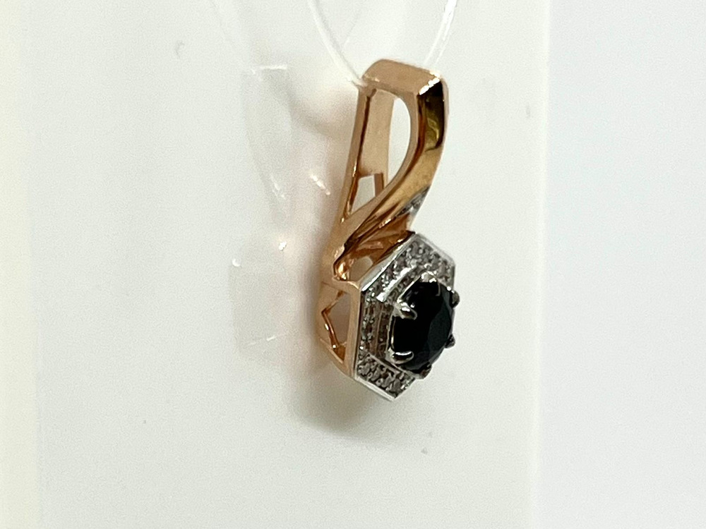 ПОДВЕСКА Бриллиант, сапфир (Au 585)