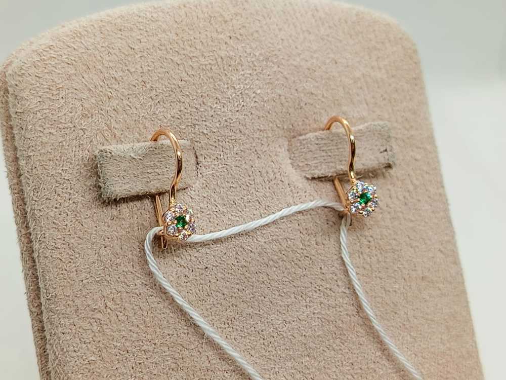 СКМИ585 СЕРЬГИ С КАМНЯМИ (Au 585)