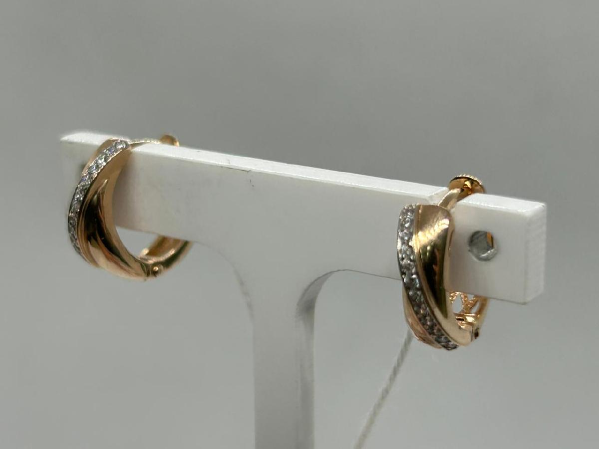 СКМИ585 СЕРЬГИ С КАМНЯМИ (Au 585)