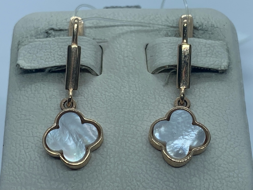 СЕРЬГИ С КАМНЕМ (Au 585)