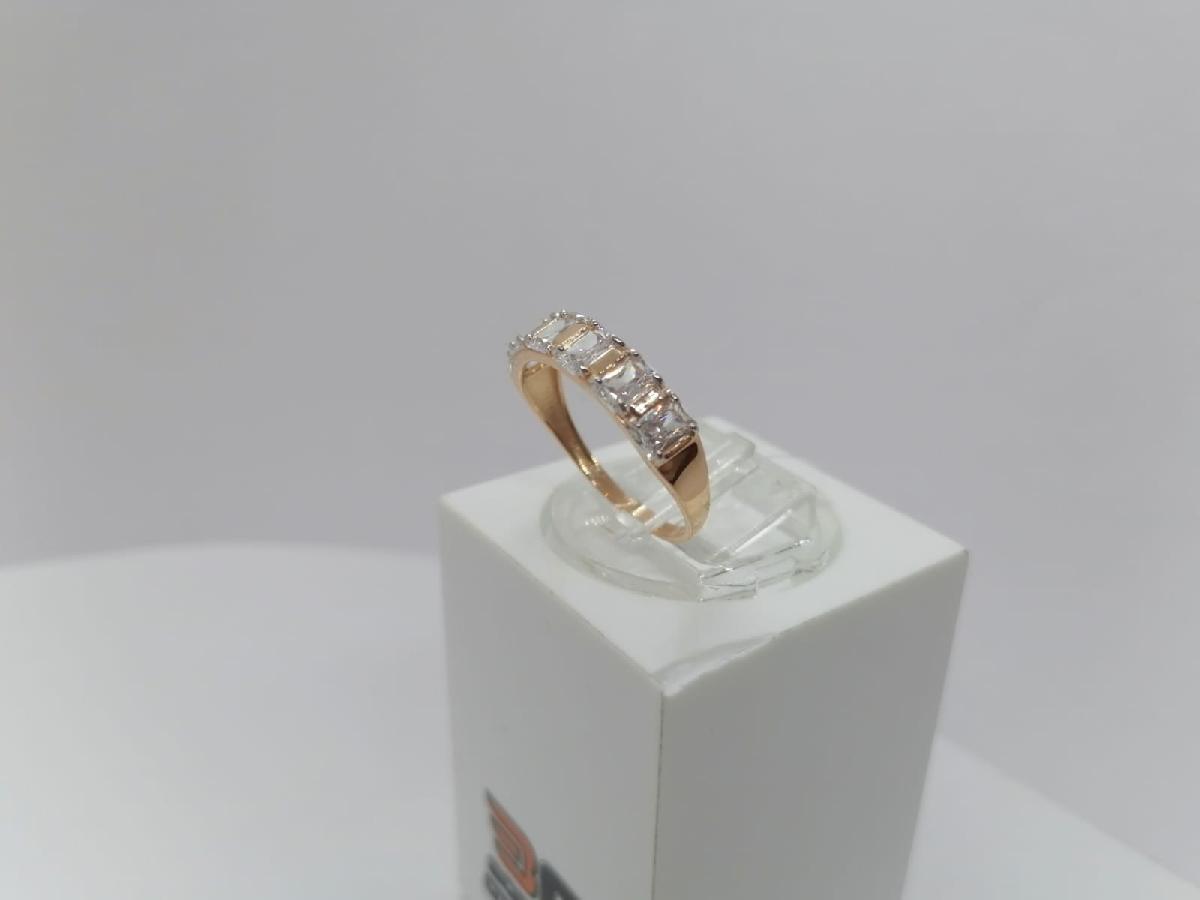 КОЛЬЦО С КАМНЯМИ (Au 585)