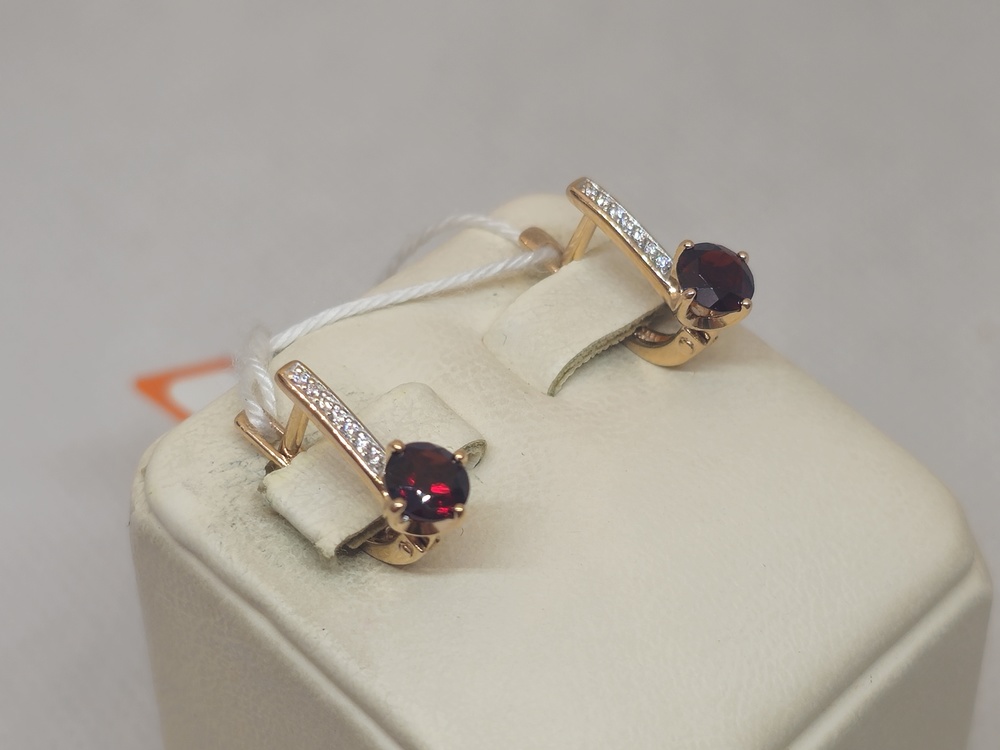 СЕРЬГИ С КАМНЯМИ (Au 585)