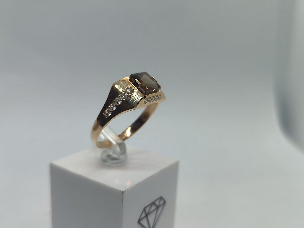 ПЕЧАТКА С КАМНЯМИ (Au 585)