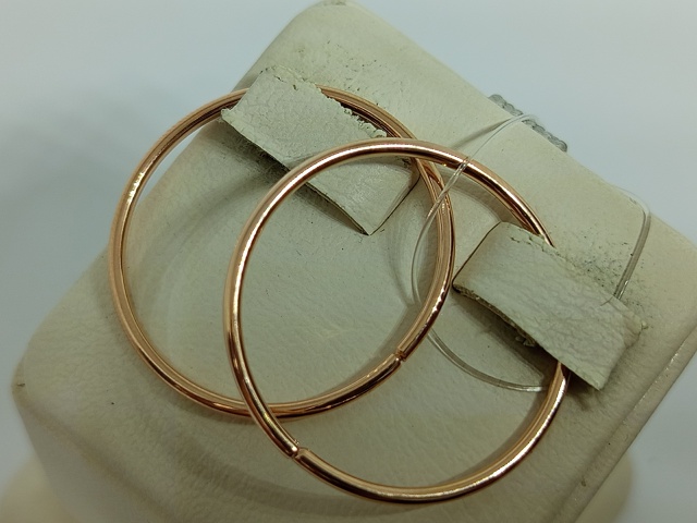 СЕРЬГИ КОНГО без камня (Au 585) СЕРЬГИ КОНГО без камня (Au 585)