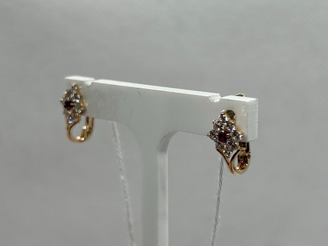 СЕРЬГИ С КАМНЯМИ (Au 585)