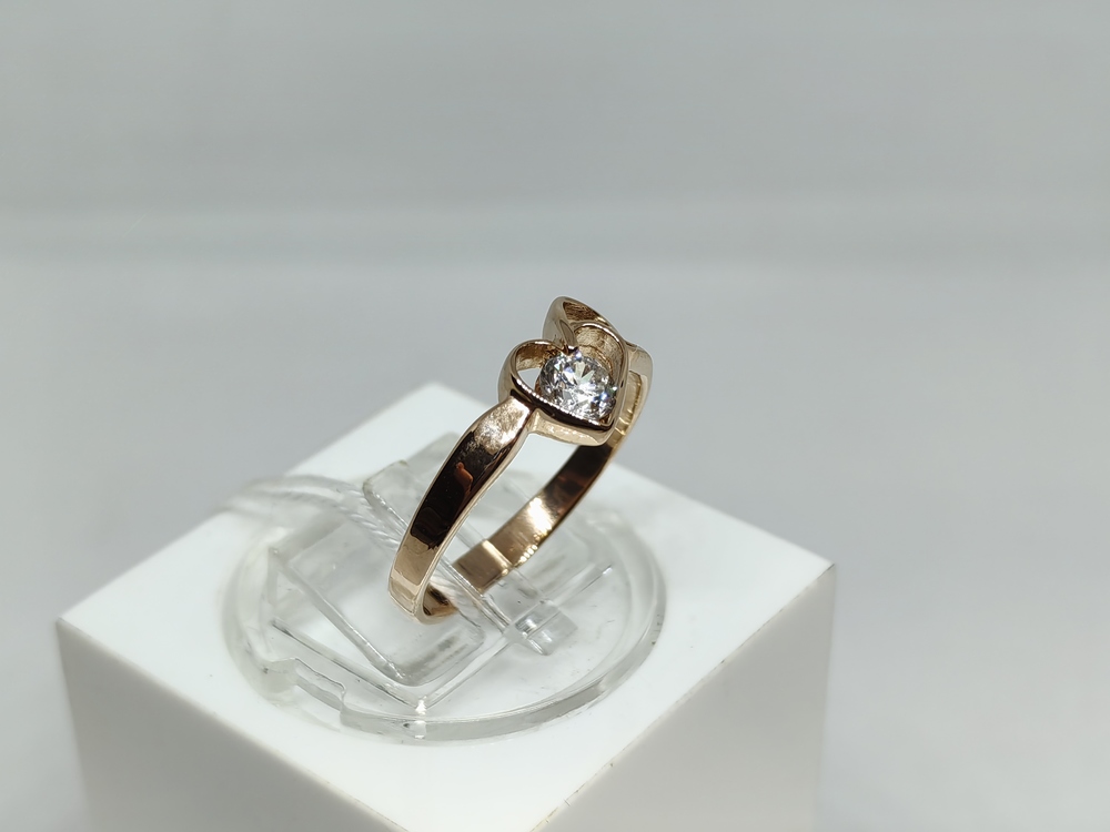 КОЛЬЦО С КАМНЕМ (Au 585)