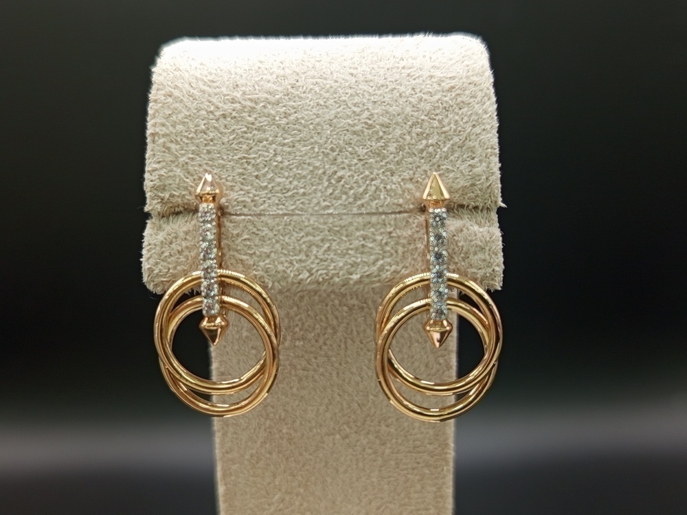 СЕРЬГИ С КАМНЯМИ (Au 585)