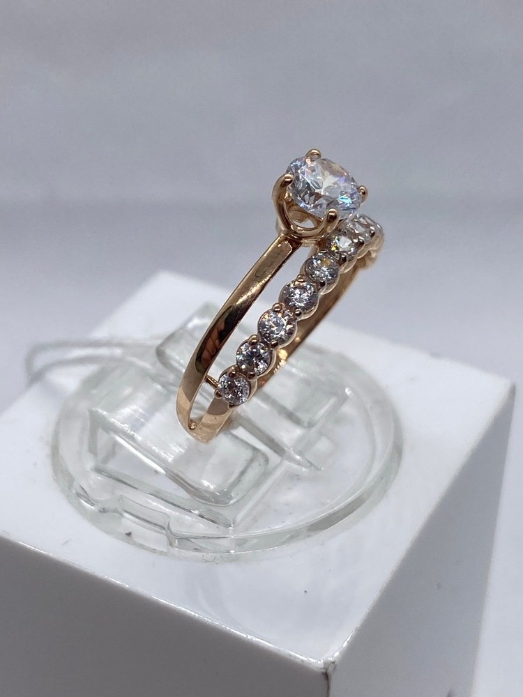 КОЛКМИ585 КОЛЬЦО С КАМНЯМИ (Au 585)
