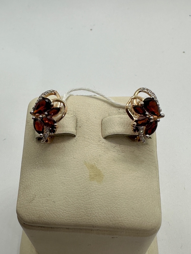 СКМИ585 СЕРЬГИ С КАМНЯМИ (Au 585)