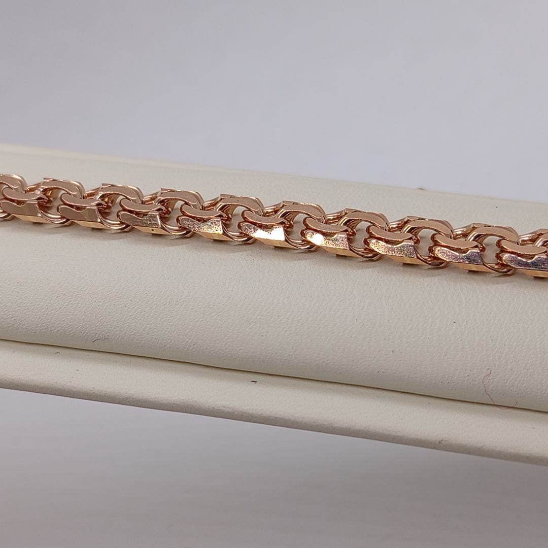 БЛБ585 БРАСЛЕТ ПОЛНОВЕСНЫЙ Бисмарк (Au 585)