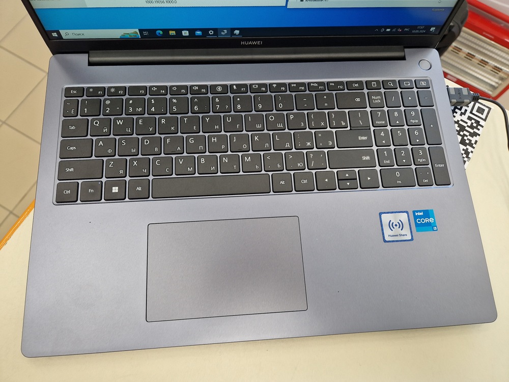 Ноутбук Huawei MateBook D 16 Core i3-1215U, Intel UHD Graphics, 8 Гб, 512 Гб, Нет