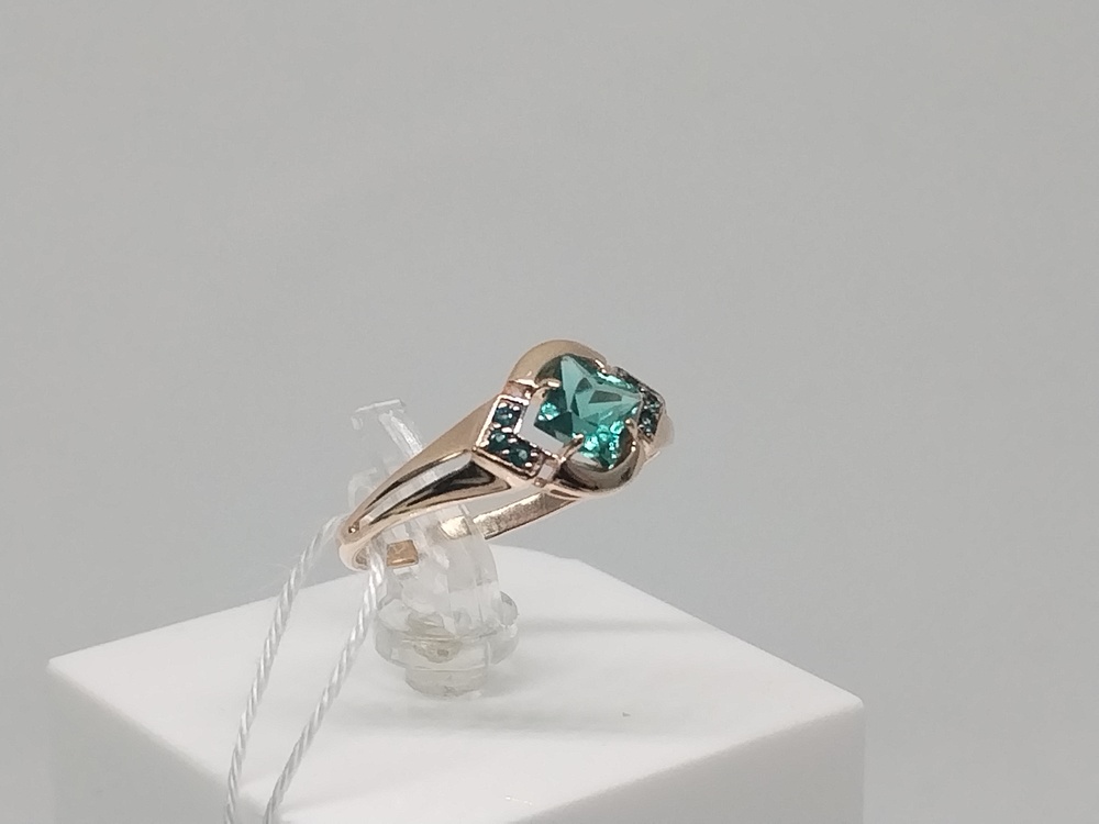 КОЛКМИ585 КОЛЬЦО С КАМНЯМИ (Au 585)