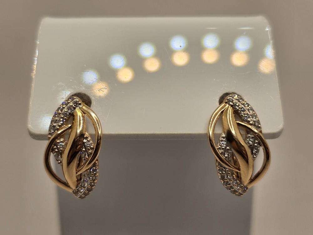 СЕРЬГИ С КАМНЯМИ (Au 585)