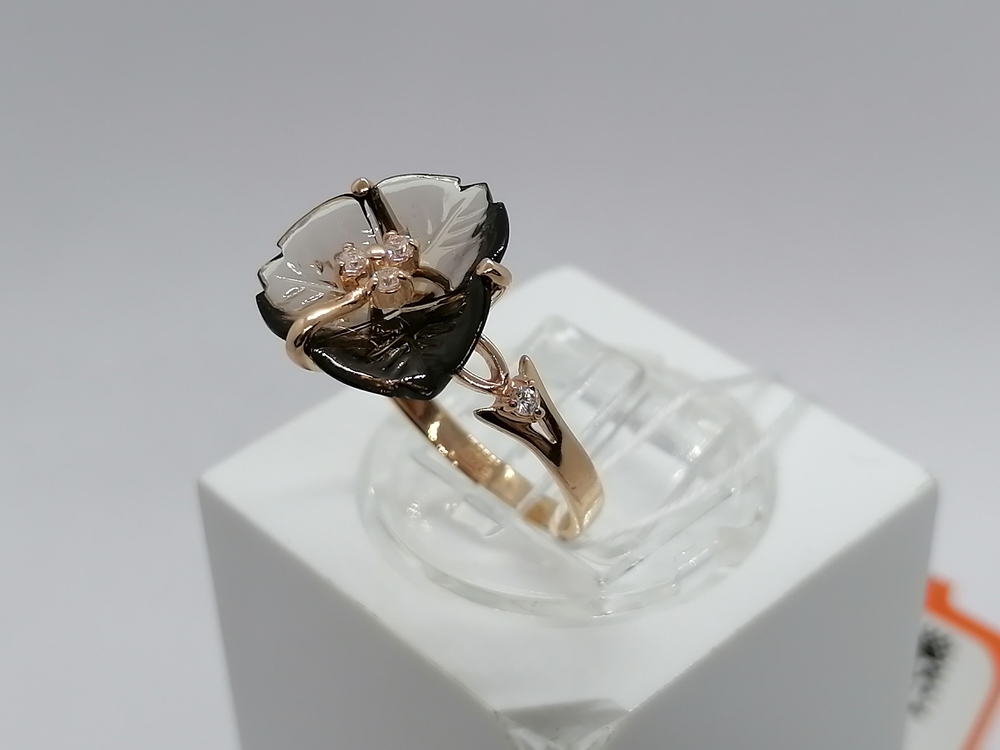 КОЛКМИ585 КОЛЬЦО С КАМНЯМИ (Au 585)