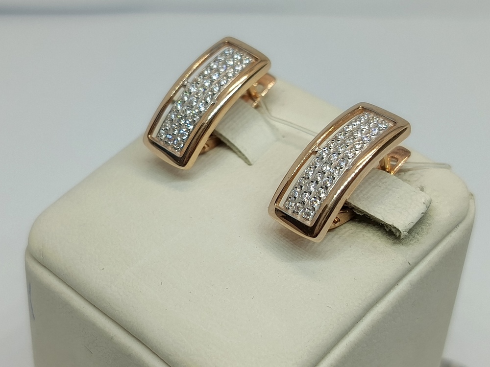 СЕРЬГИ С КАМНЯМИ (Au 585)