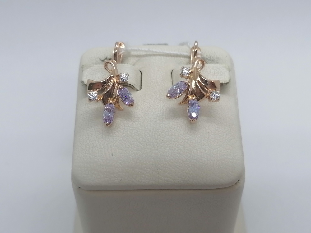 СЕРЬГИ С КАМНЯМИ (Au 585)