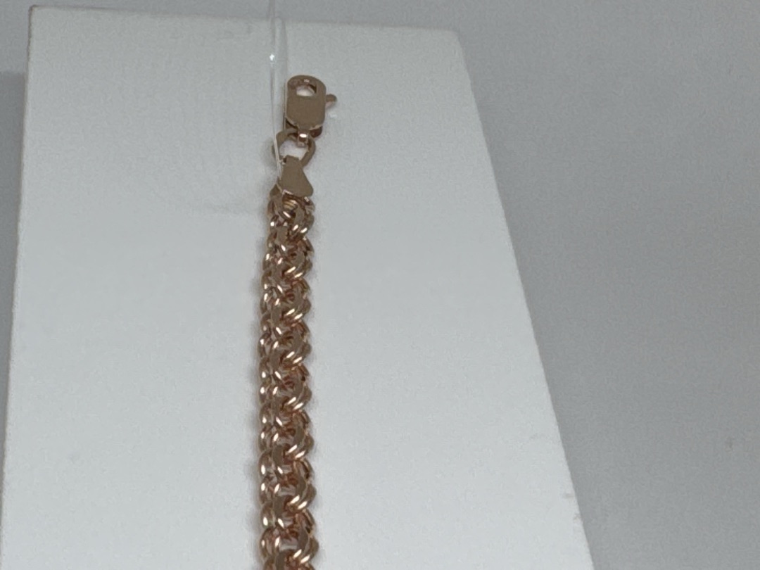 БРАСЛЕТ ПУСТОТЕЛЫЙ Бисмарк (Au 585)