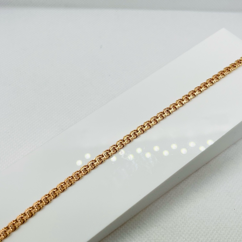 БЛБ585 БРАСЛЕТ ПОЛНОВЕСНЫЙ Бисмарк (Au 585)