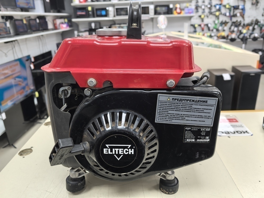 Бензогенератор Elitech БЭС 950 Р
