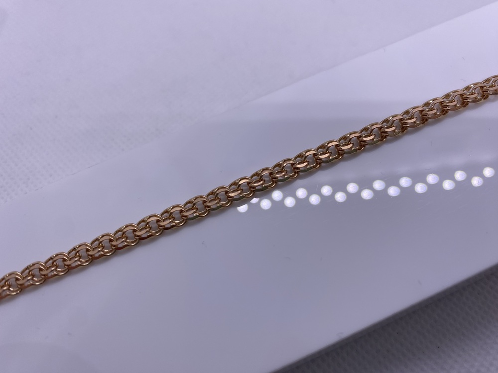 БЛБ585 БРАСЛЕТ ПОЛНОВЕСНЫЙ Бисмарк (Au 585)