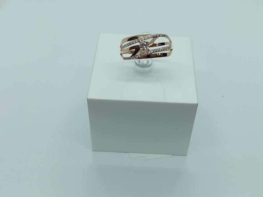 КОЛЬЦО С КАМНЯМИ (Au 585)