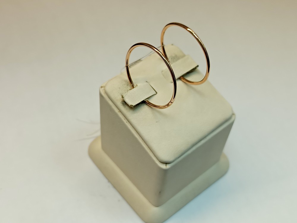 СЕРЬГИ КОНГО без камня (Au 585) СЕРЬГИ КОНГО без камня (Au 585)