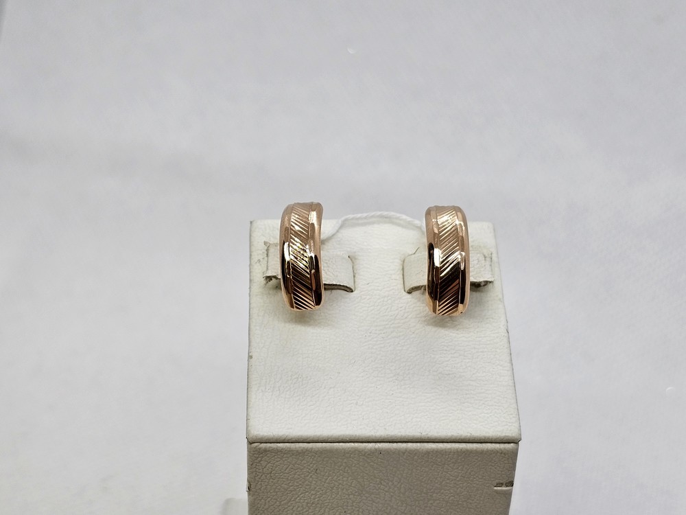 СБКМ585 СЕРЬГИ БЕЗ КАМНЯ (Au 585)