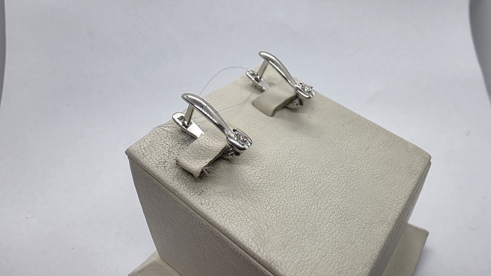 СЕРЬГИ БРИЛЛИАНТ (Ag 925)