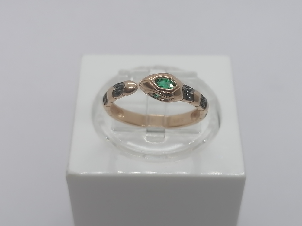 КОЛЬЦО С КАМНЯМИ (Au 585)