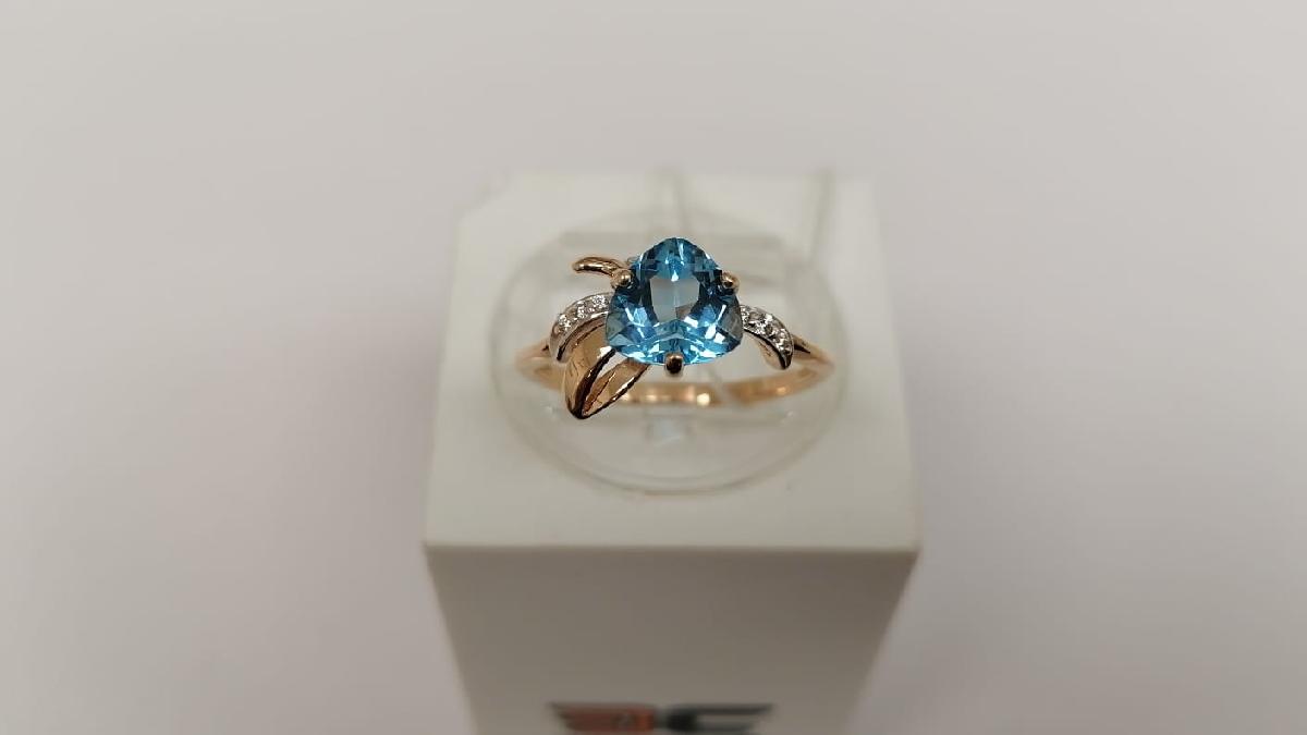 КОЛКМИ585 КОЛЬЦО С КАМНЯМИ (Au 585)